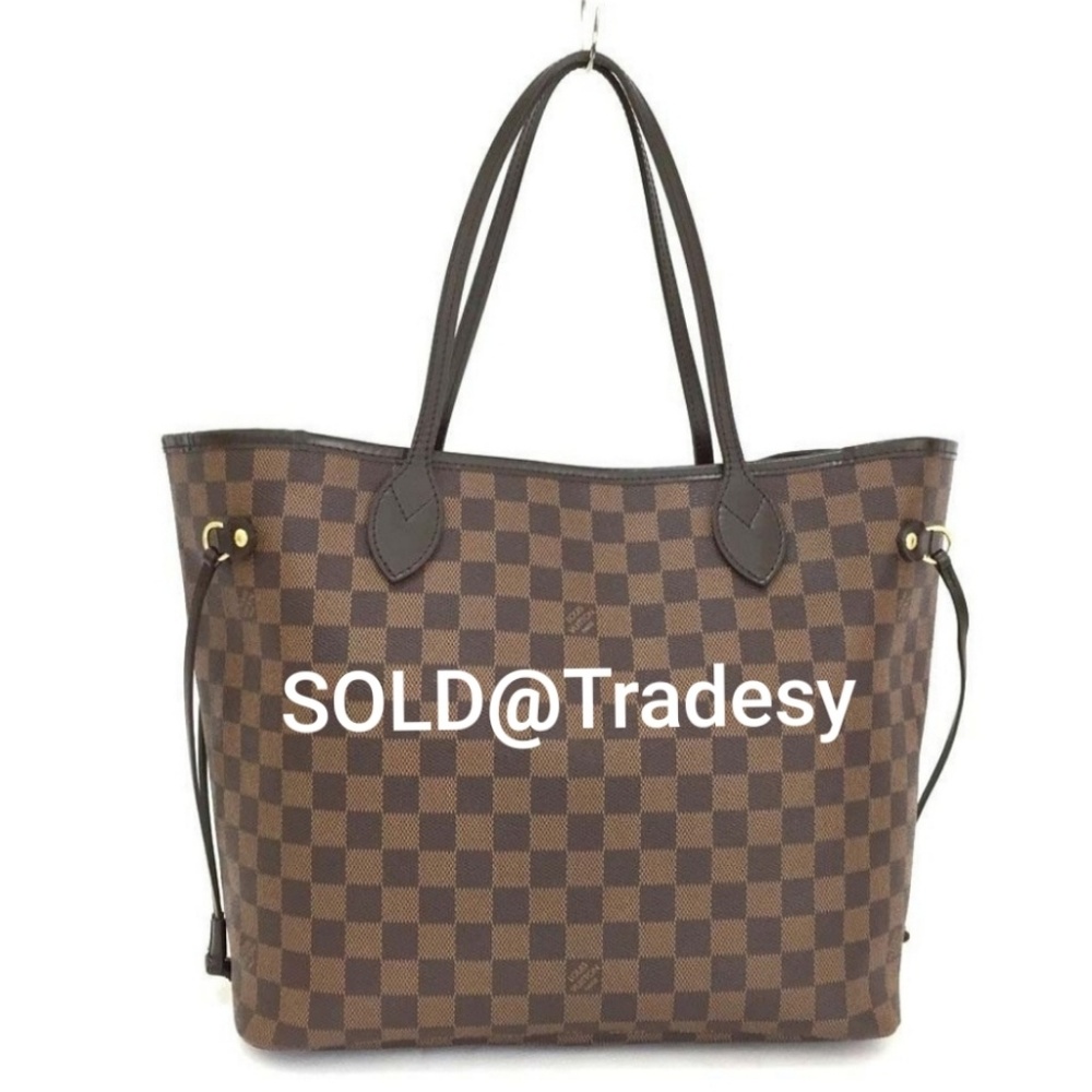 100% Auth Louis Vuitton Neverfull Damier MM Tote - Picture 1 of 8